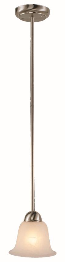 1LT MINI PENDANT- MRBLZD GLS